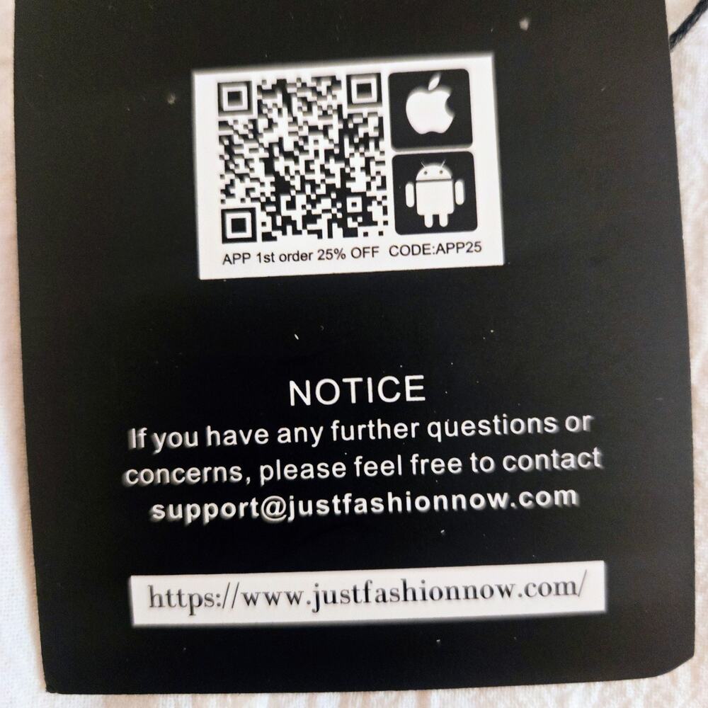 Just Fashion Now NWT white maxi cotton dress S with Side Slit - Picture 8 of 16